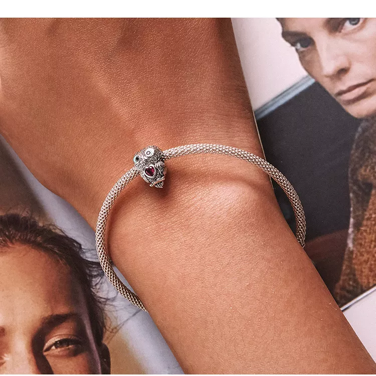 (immagine per) Charm tipo Pandora Gufo carino - SCC2253 - Visualizza 9