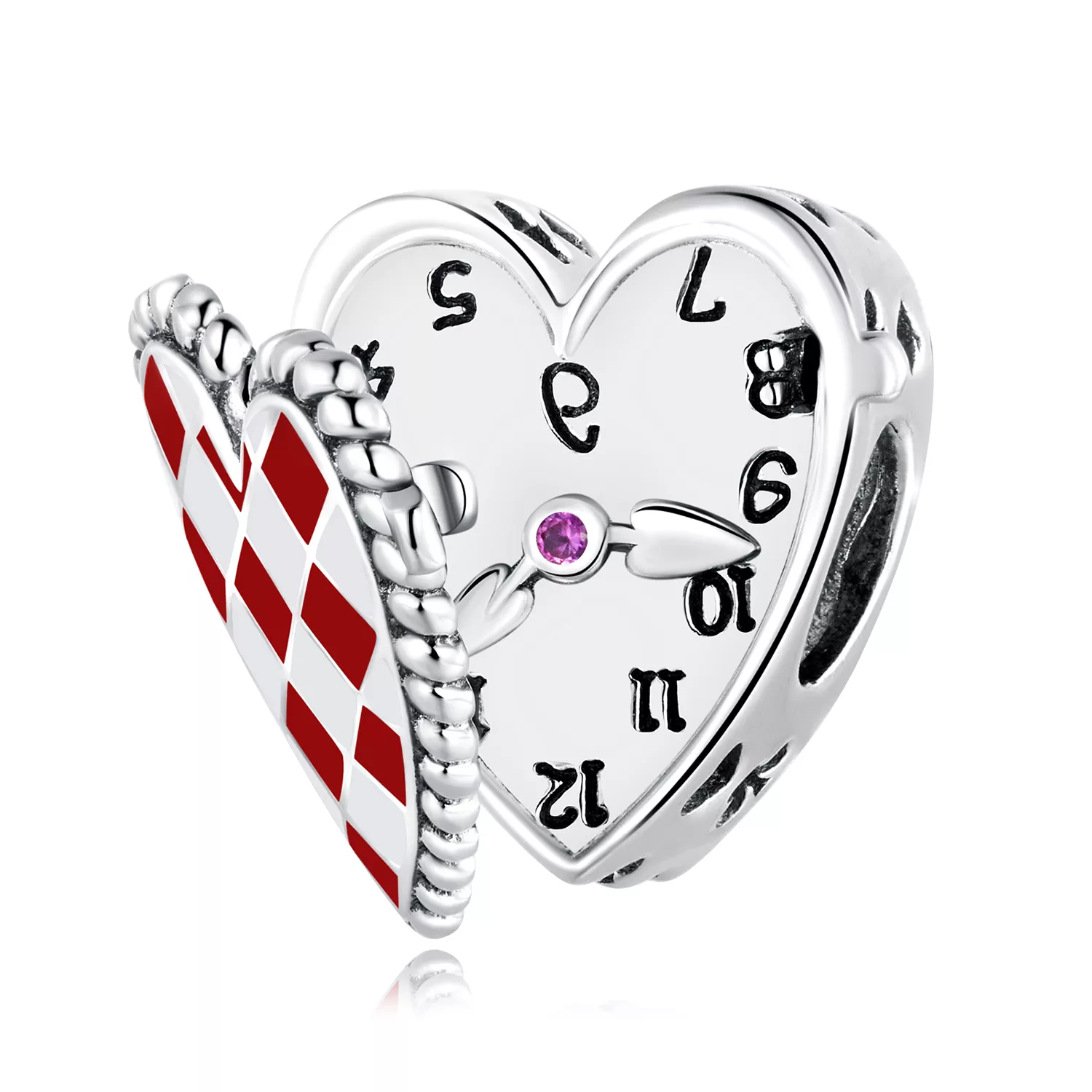 charm tipo pandora orologio d'amore scc2245