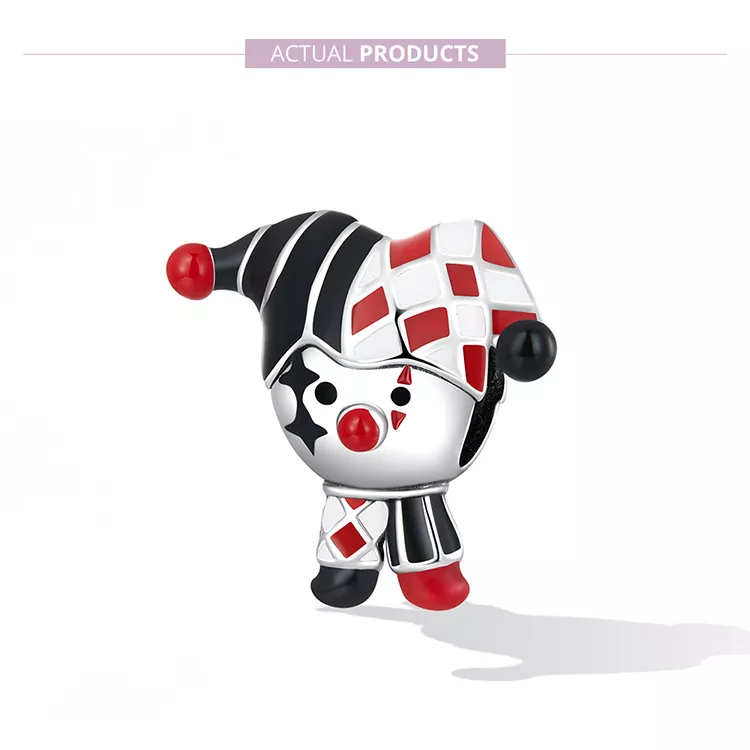 (immagine per) Charm tipo Pandora Pagliaccio del poker - SCC2237 - Visualizza 7