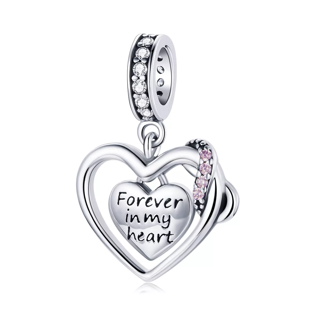 charm pendente tipo pandora amore infinito bsc482