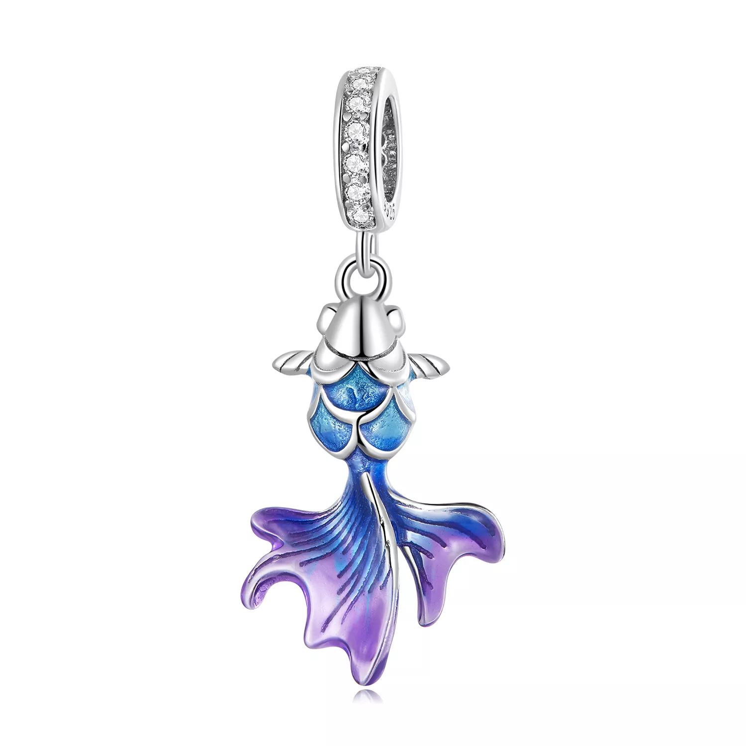 charm pendente tipo pandora carpa koi bsc684