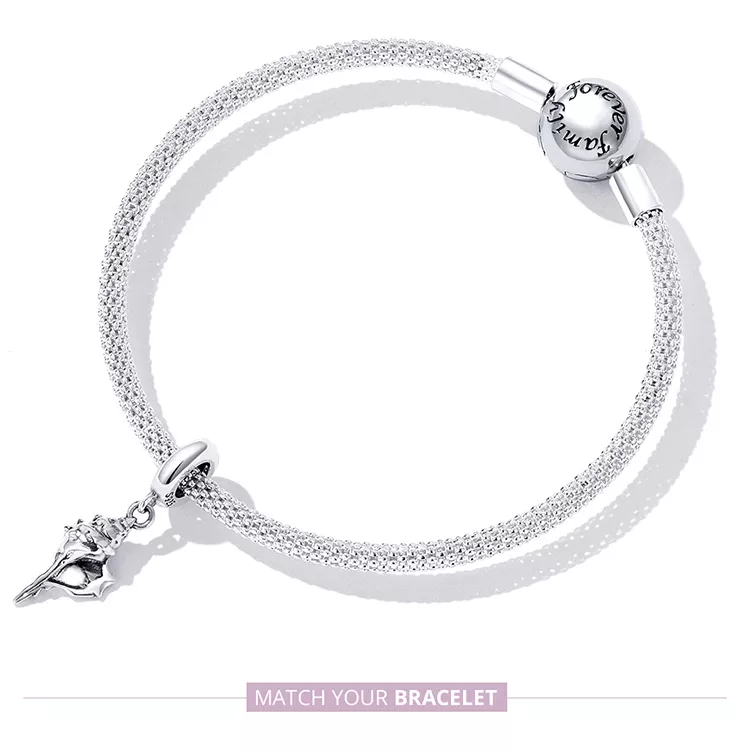 (immagine per) Charm Pendente tipo Pandora Conchiglia d'argento - SCC2235 - Visualizza 8