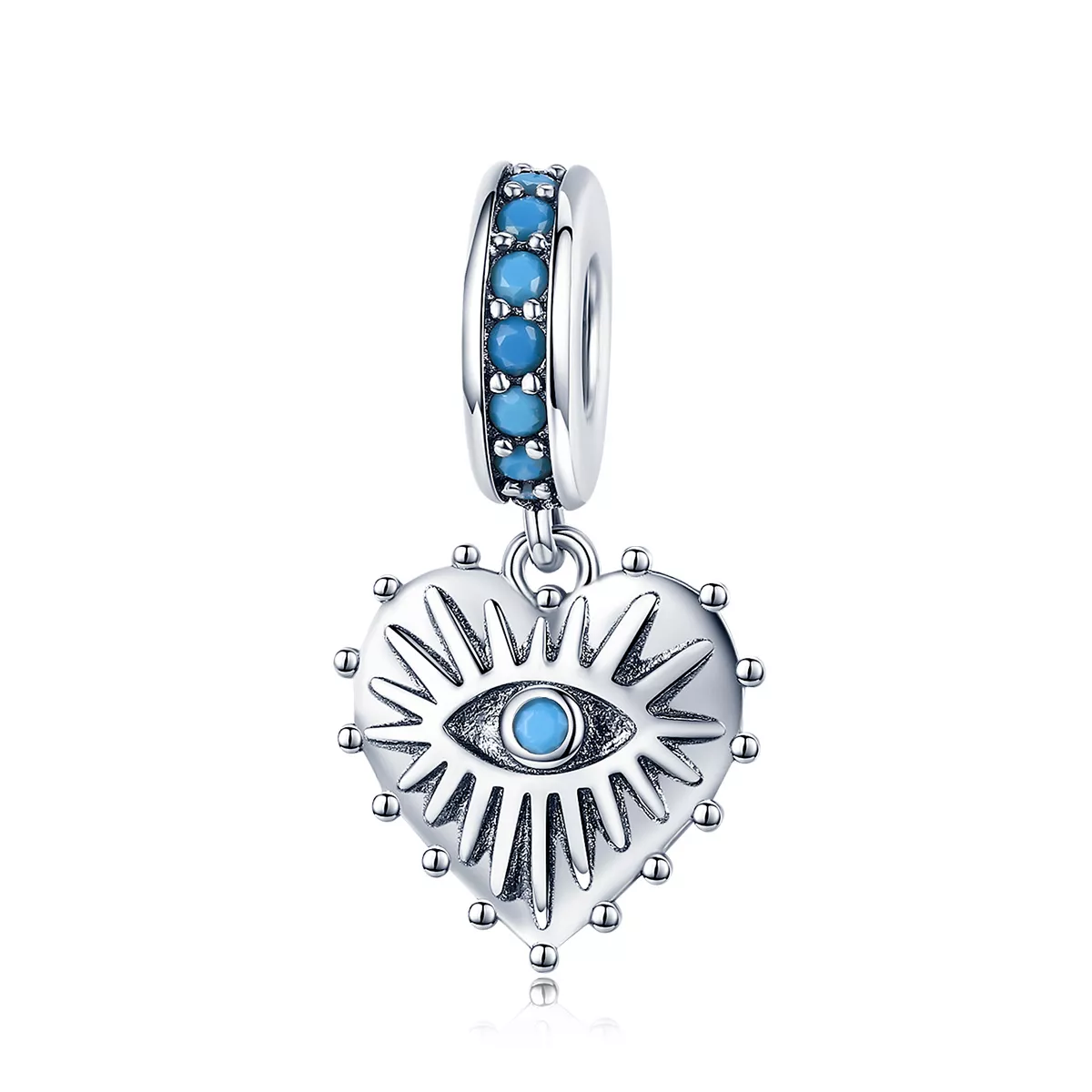 charm pendente tipo pandora cuore di boemia scc873