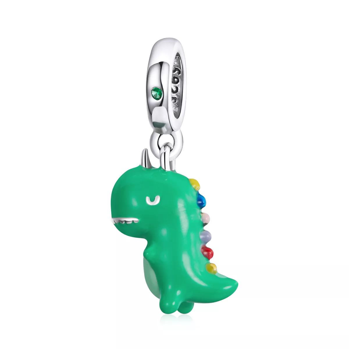 charm pendente tipo pandora divertente piccolo dinosauro bsc460