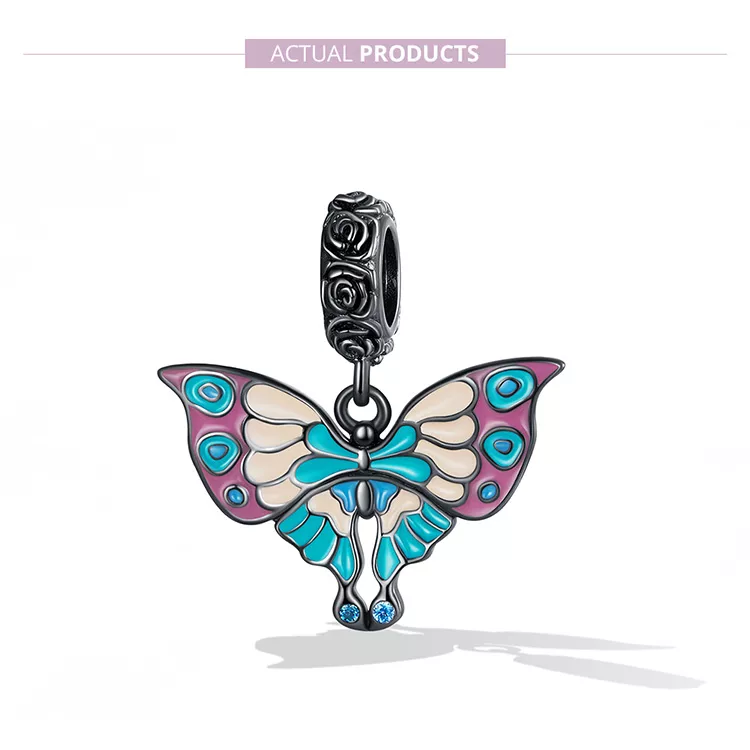 (immagine per) Charm Pendente tipo Pandora Farfalla Artistica - SCC2240 - Visualizza 7