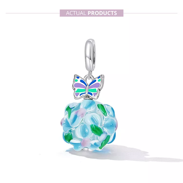 (immagine per) Charm Pendente tipo Pandora Farfalle - SCC2214 - Visualizza 7