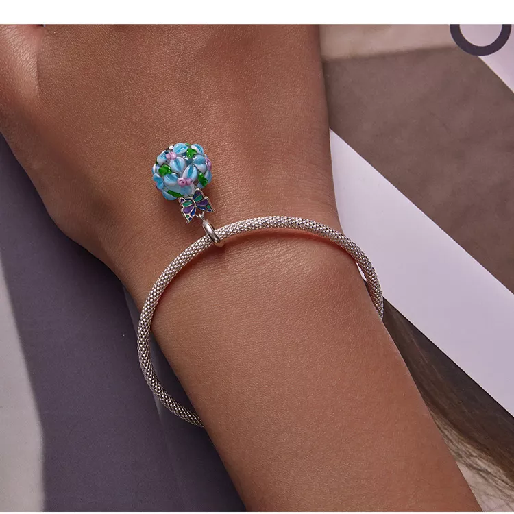 (immagine per) Charm Pendente tipo Pandora Farfalle - SCC2214 - Visualizza 9