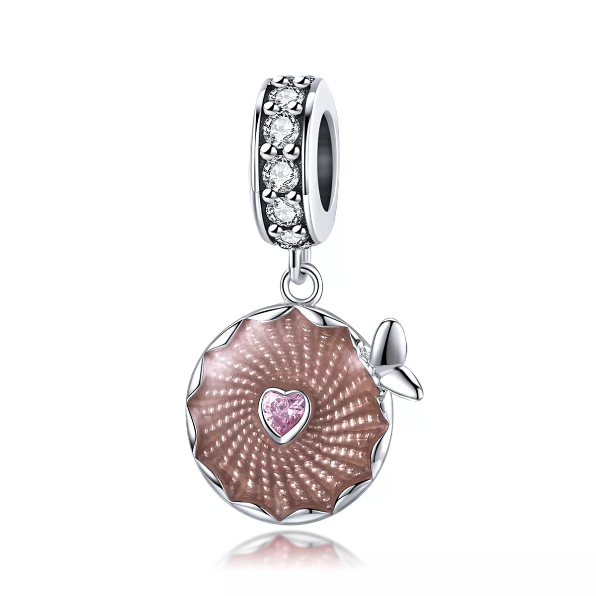 charm pendente tipo pandora fiori lucenti bsc290