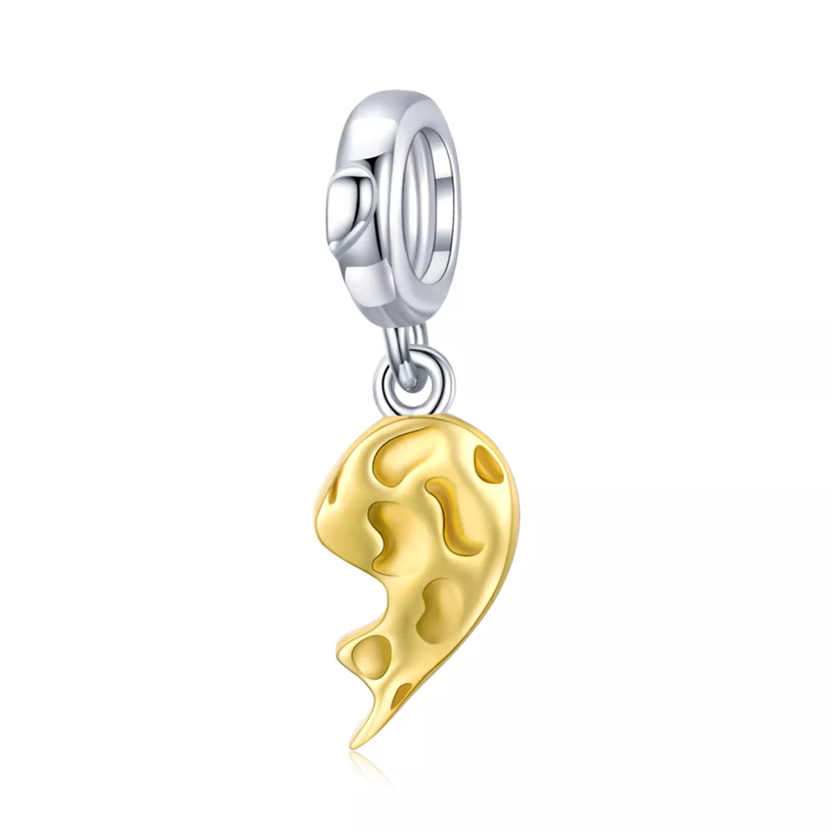 charm pendente tipo pandora intimità mezzo cuore bsc465
