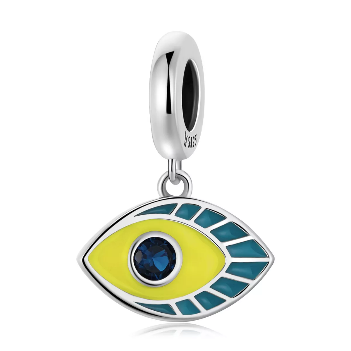 charm pendente tipo pandora occhio del diavolo semplice scc2167
