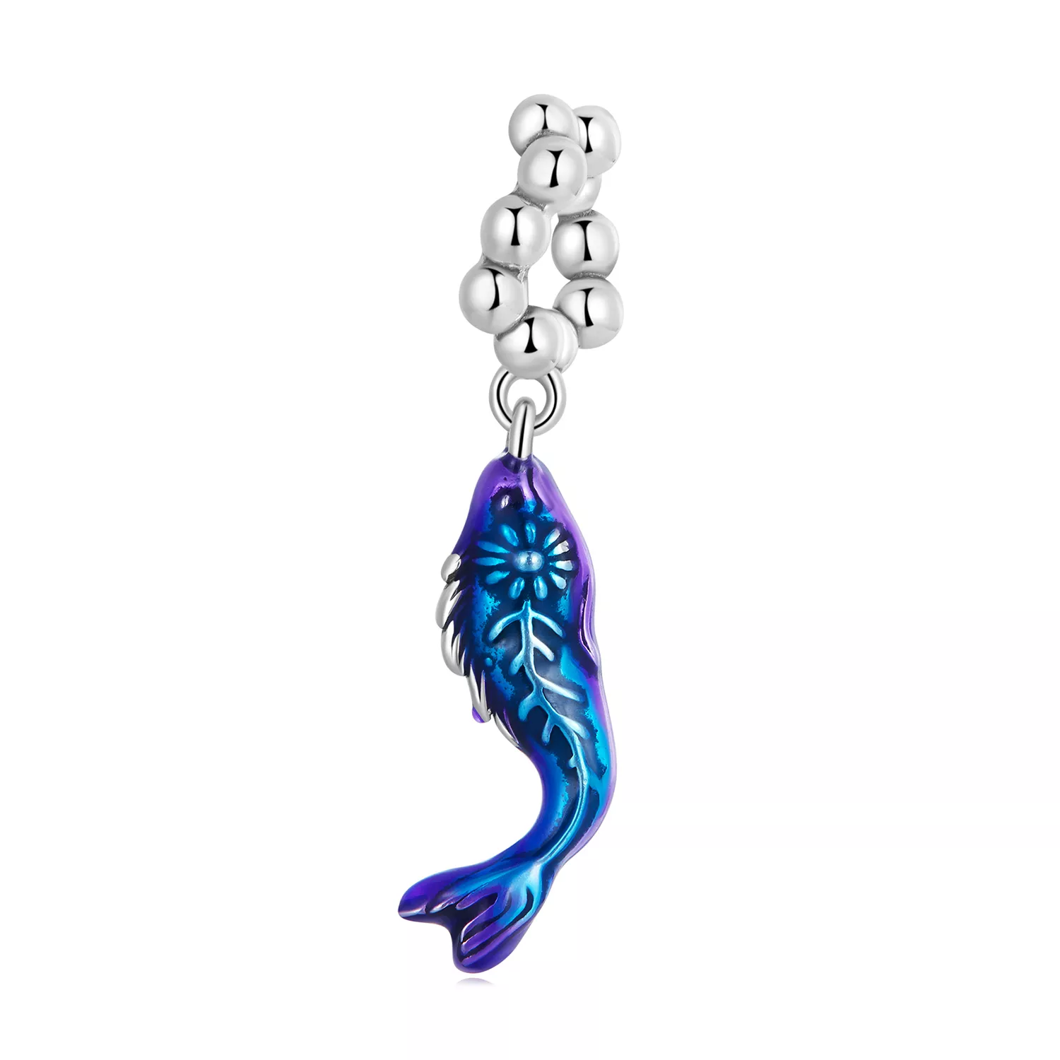 charm pendente tipo pandora pesce strano scc2376