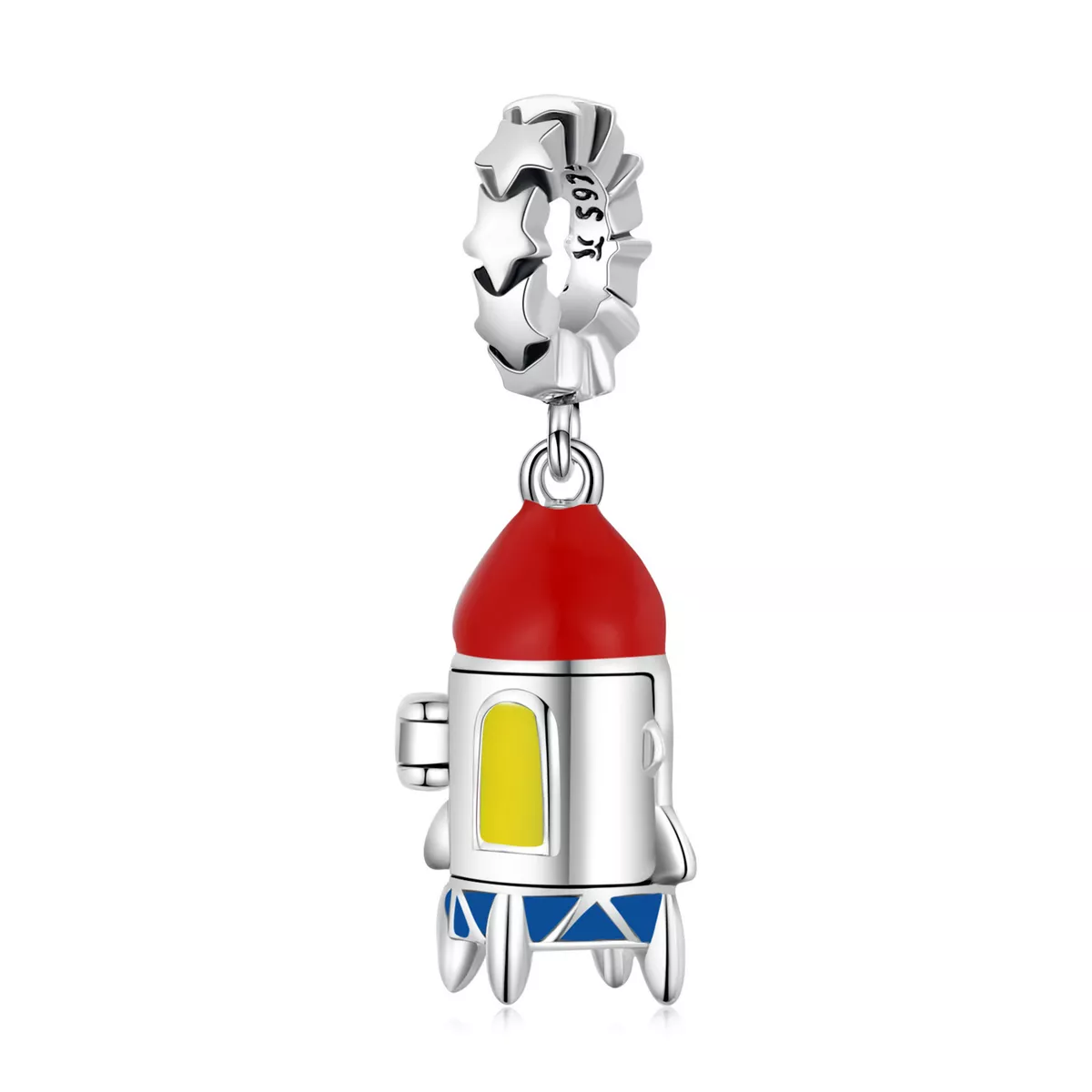 charm pendente tipo pandora piccolo razzo scc2058
