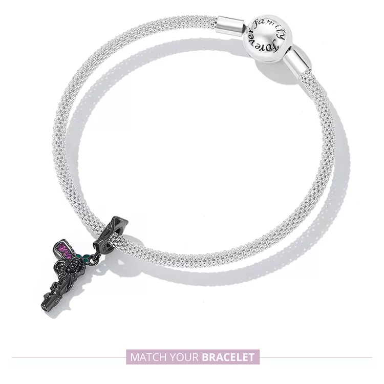 (immagine per) Charm Pendente tipo Pandora Pistola rosa - SCC2241 - Visualizza 8
