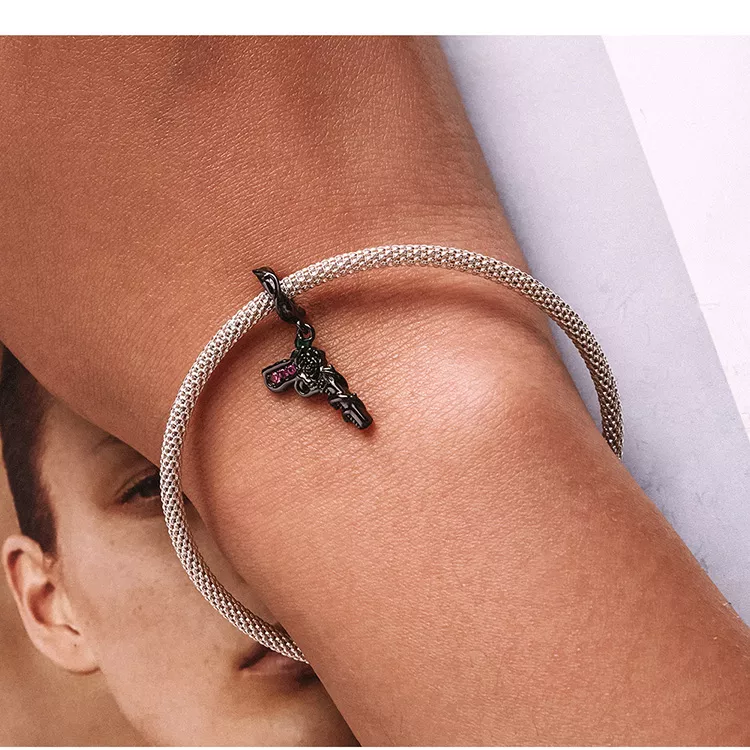 (immagine per) Charm Pendente tipo Pandora Pistola rosa - SCC2241 - Visualizza 9