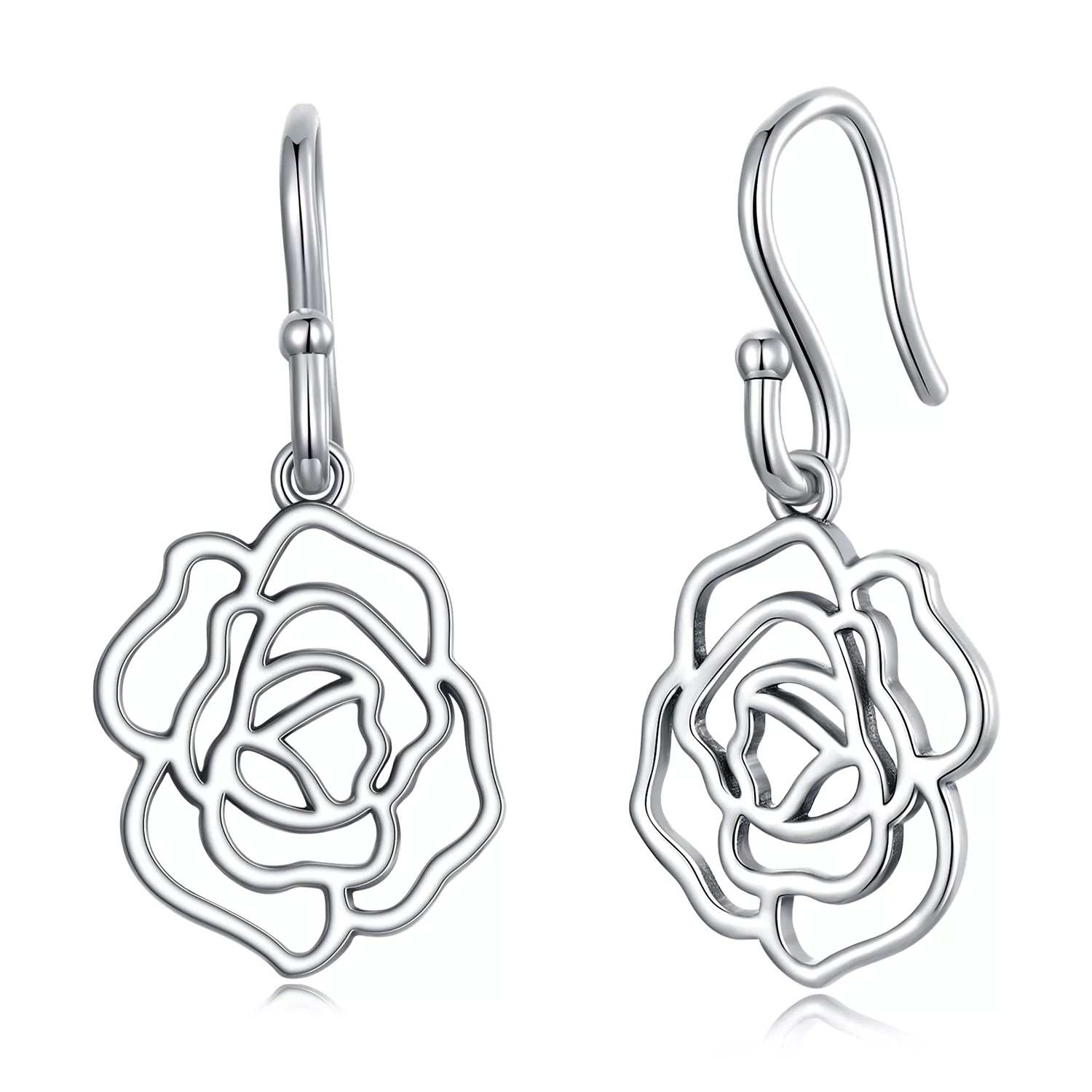 orecchini pendenti tipo pandora rose sce1505