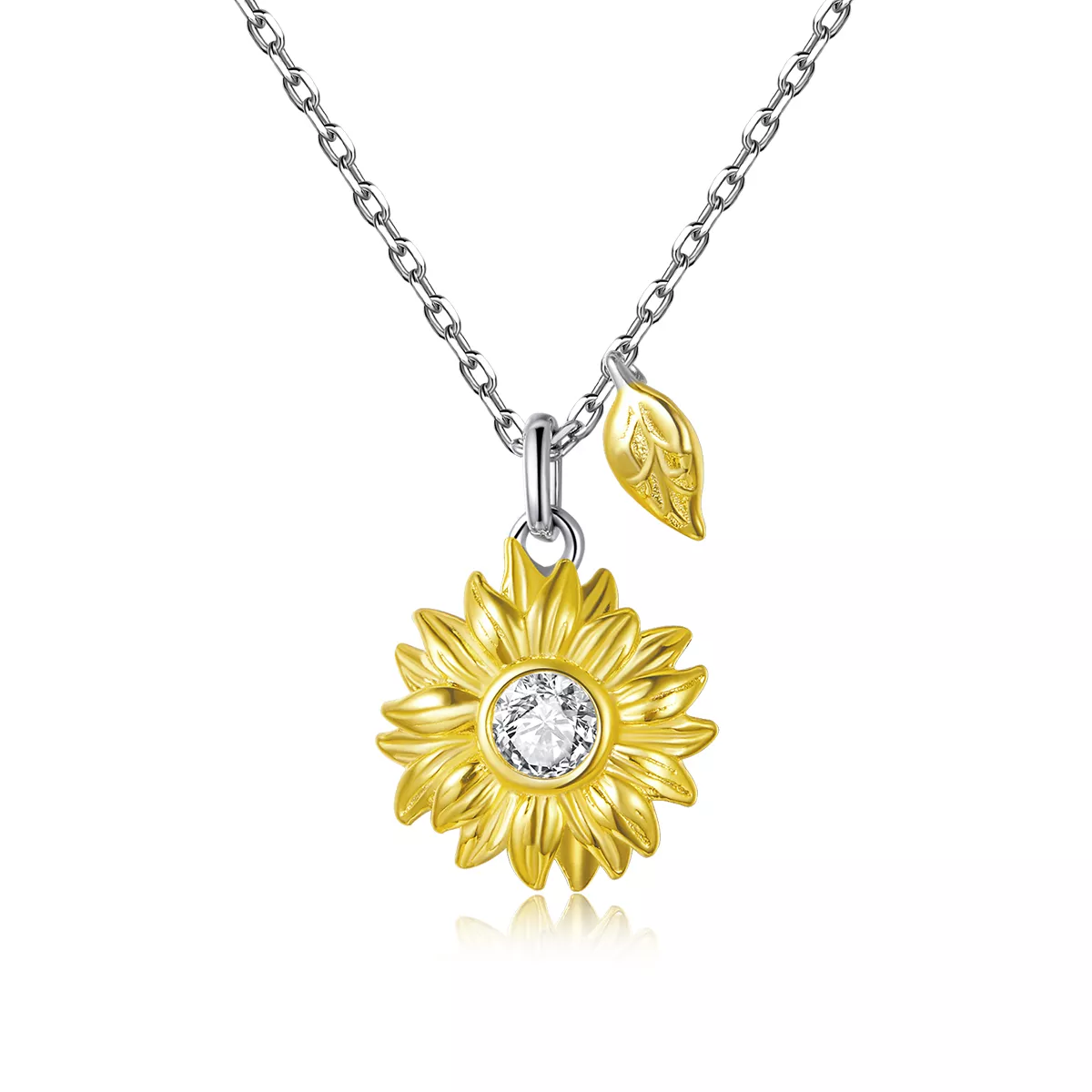collana tipo pandora fiore del sole bsn212