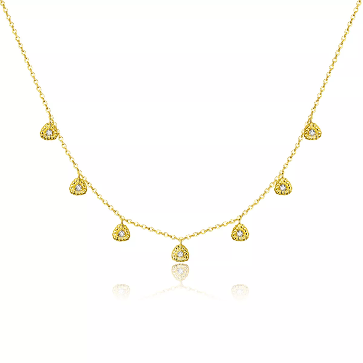 collana tipo pandora geometria intrecciata bsn136