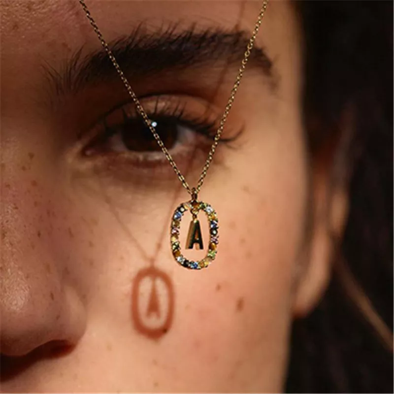 (immagine per) Collana tipo Pandora Lettera lucida A - BSN245-A - Visualizza 3