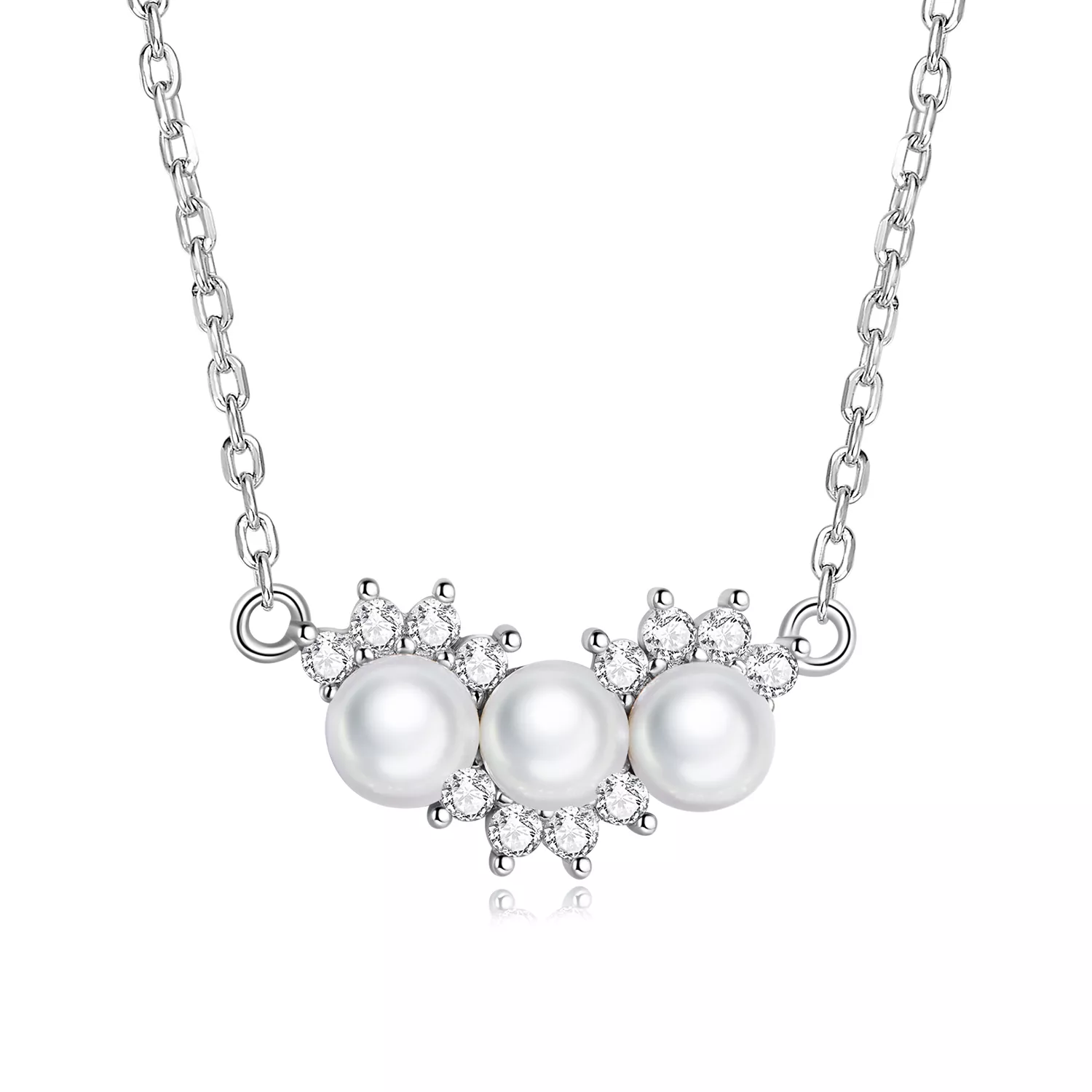collana tipo pandora perline di conchiglia bsn269