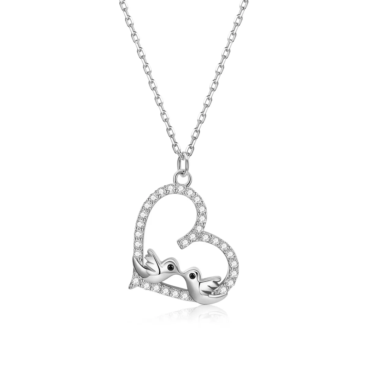 collana tipo pandora uccello d'amore bsn237