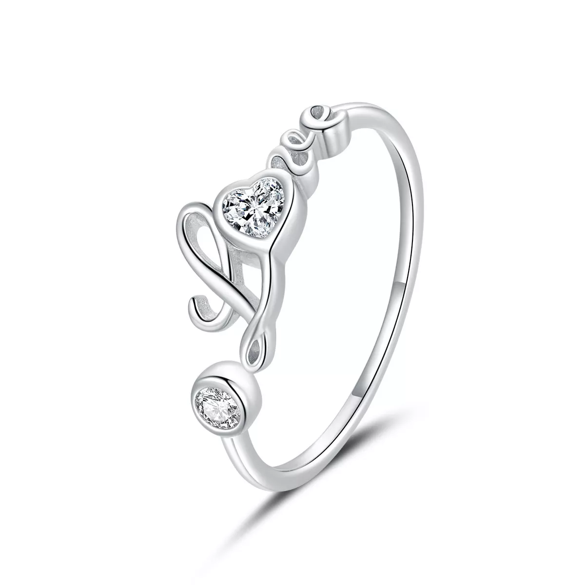 anello aperto tipo pandora amore bsr146