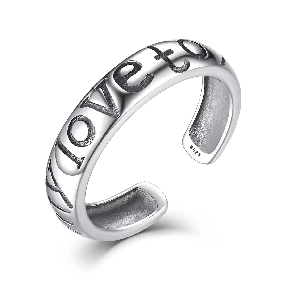 anello aperto tipo pandora coppie d'amore vsr014