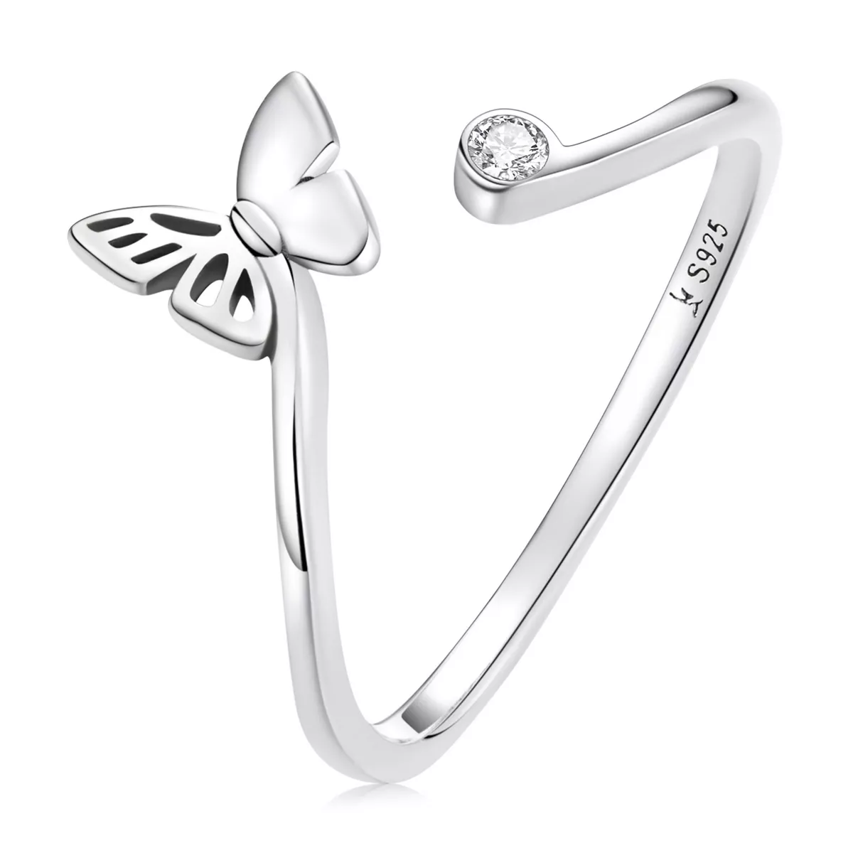 anello aperto tipo pandora la farfalla scr772