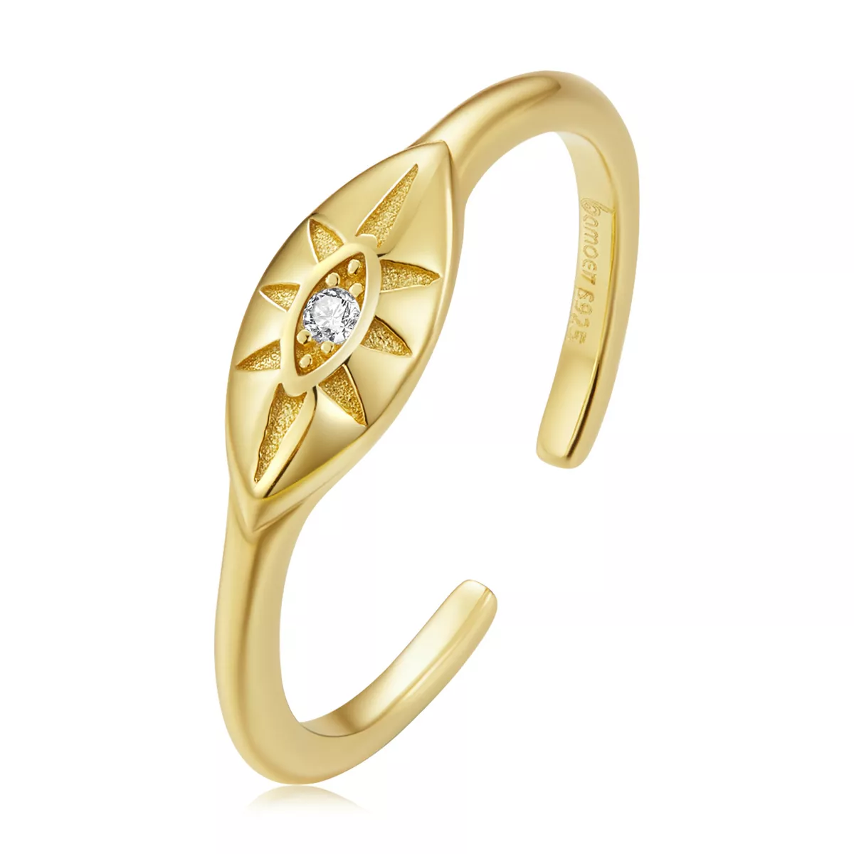 anello aperto tipo pandora occhio del diavolo bsr231