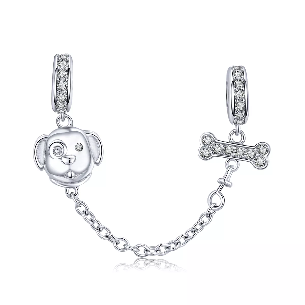 catena di sicurezza tipo pandora adorabile cucciolo scc1434