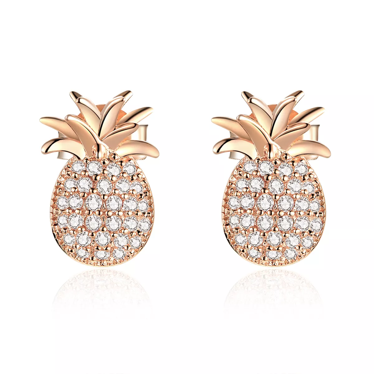 orecchini a lobo tipo pandora ananas sce803