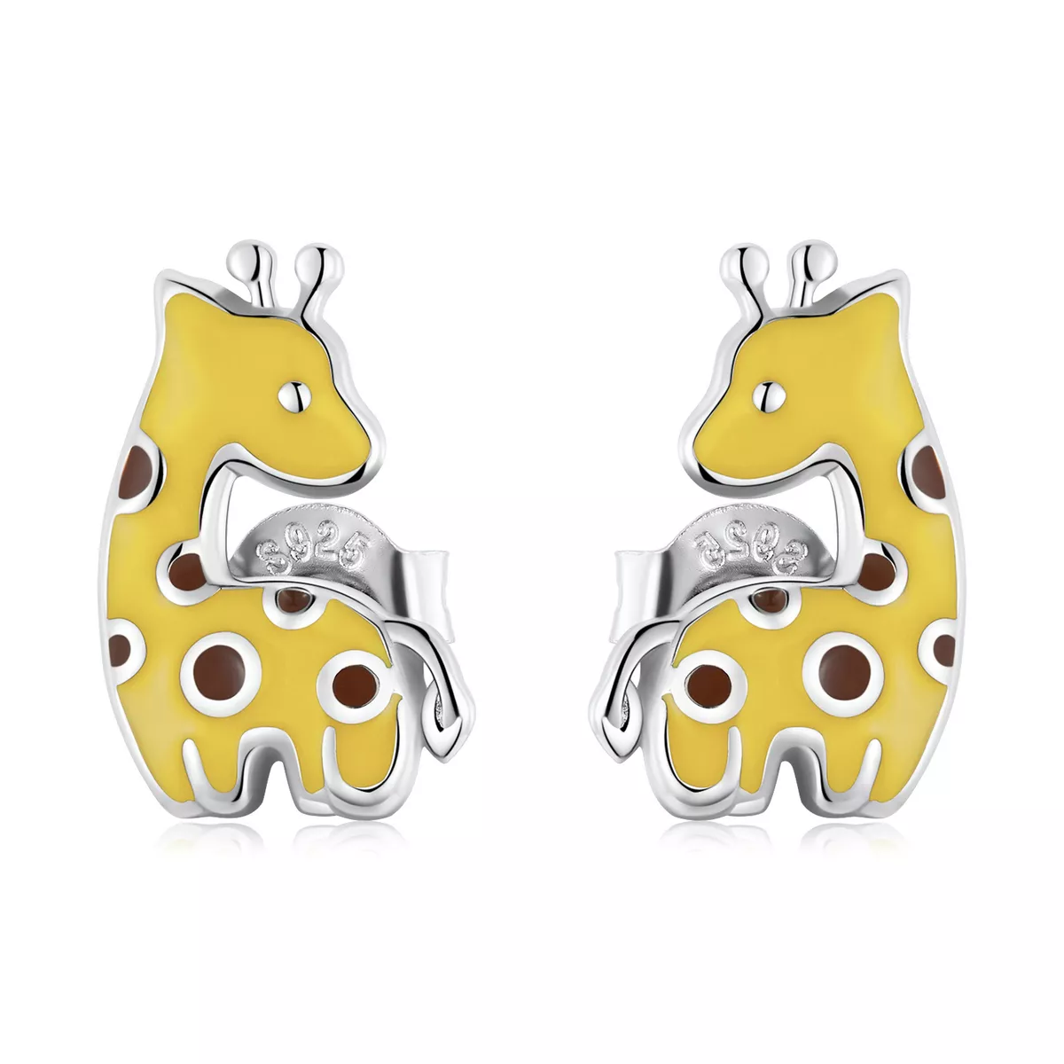 orecchini a lobo tipo pandora giraffa bse586