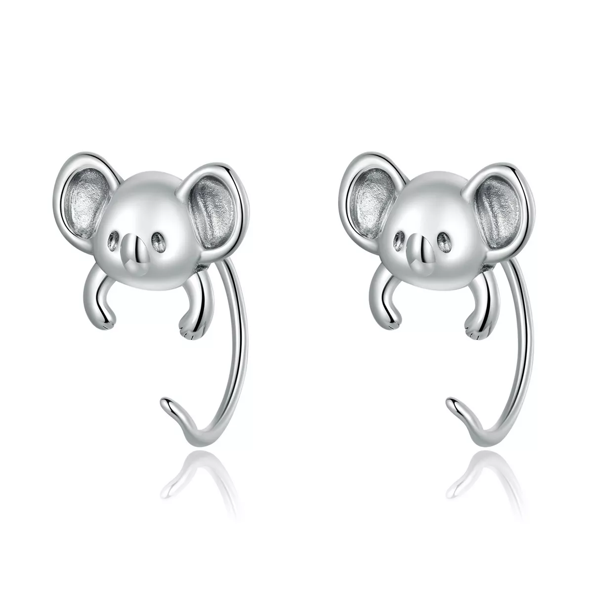 orecchini a lobo tipo pandora mini koala bse566