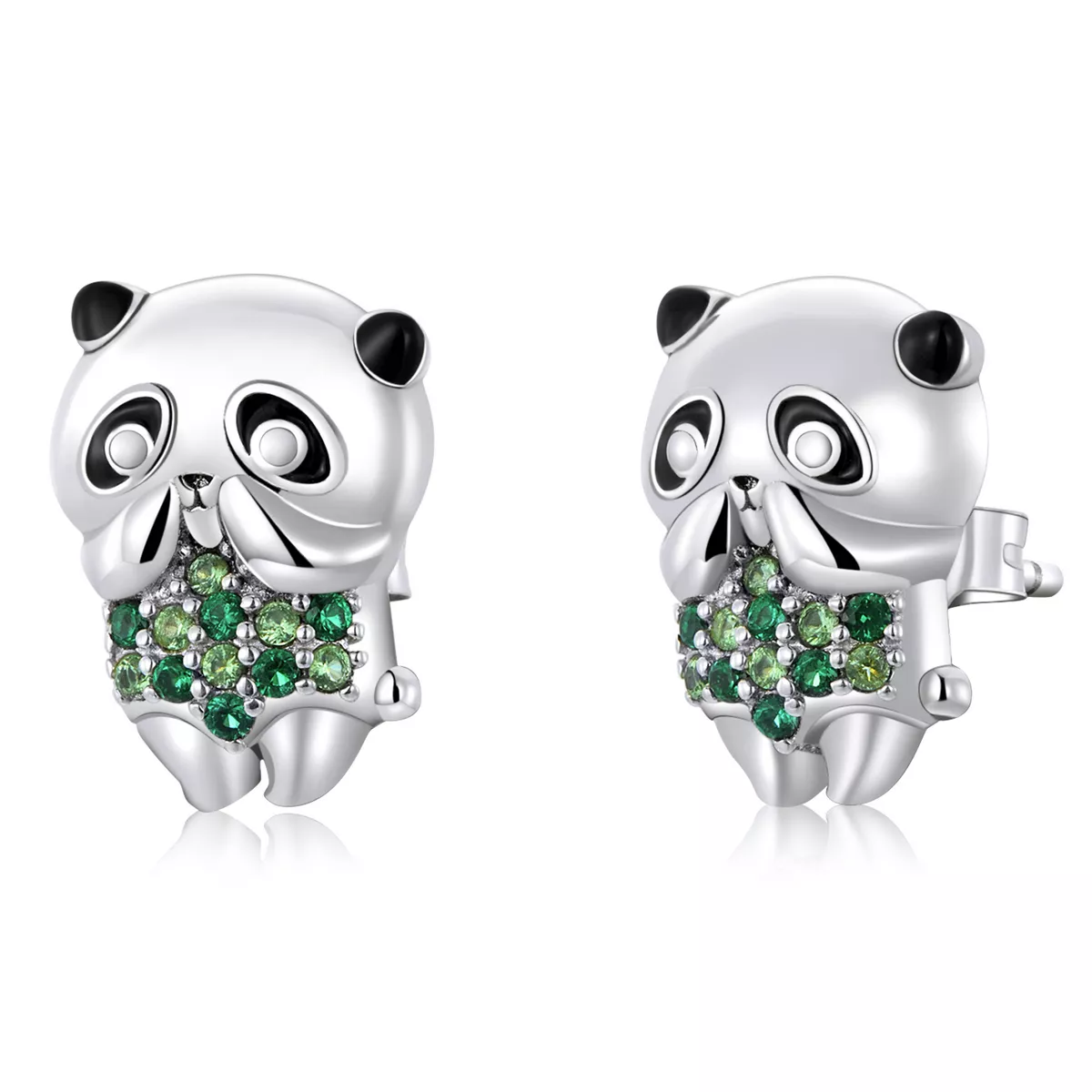orecchini a lobo tipo pandora mini panda sce1370