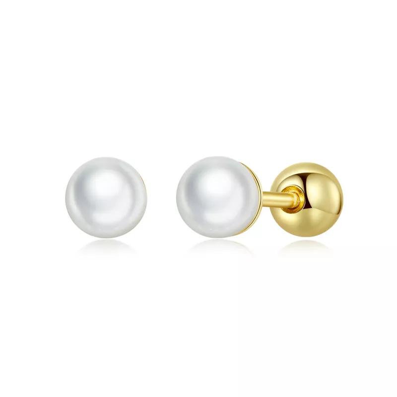 orecchini a lobo tipo pandora perla bse630 bs