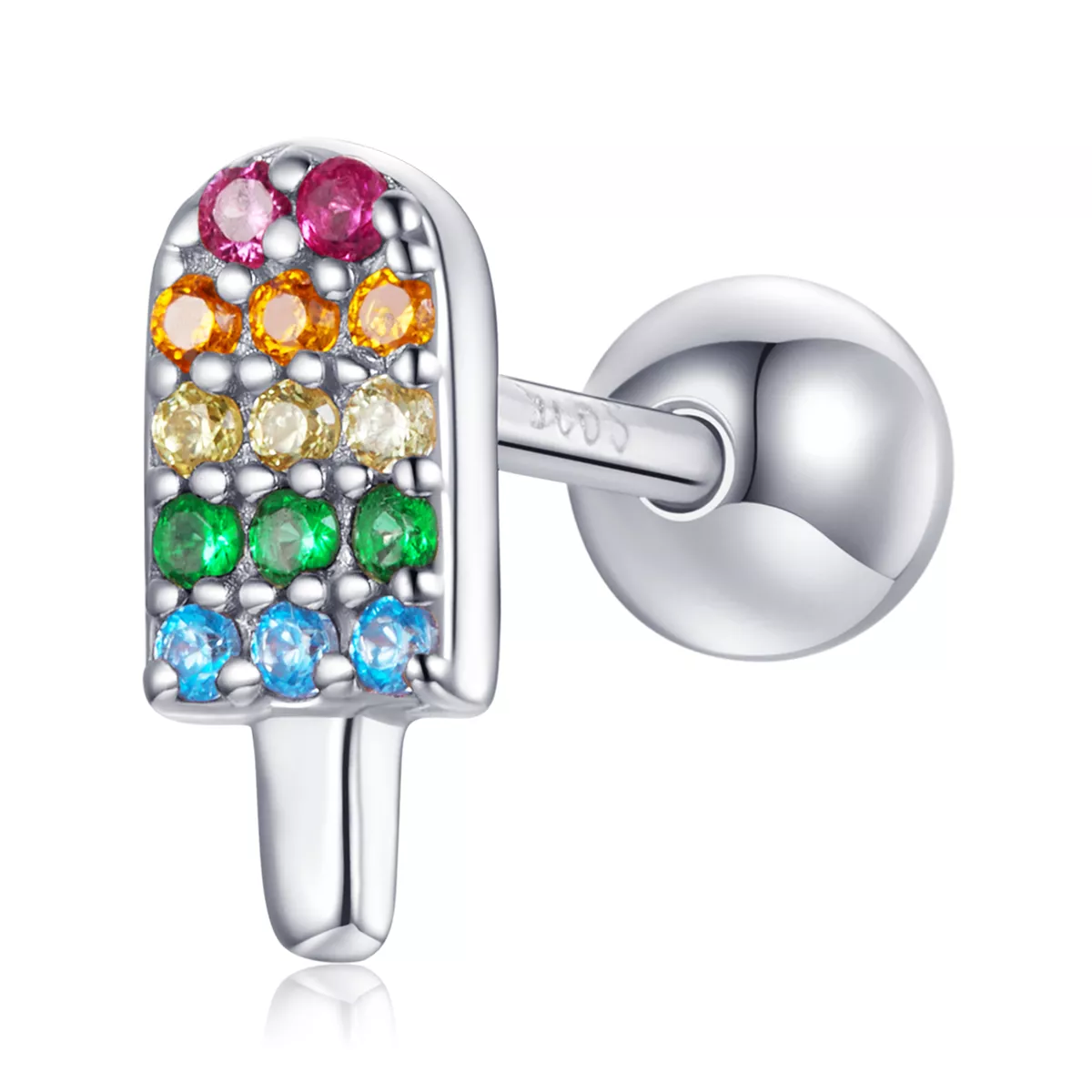 orecchini a lobo tipo pandora summer sweetheart gelato bse491 a