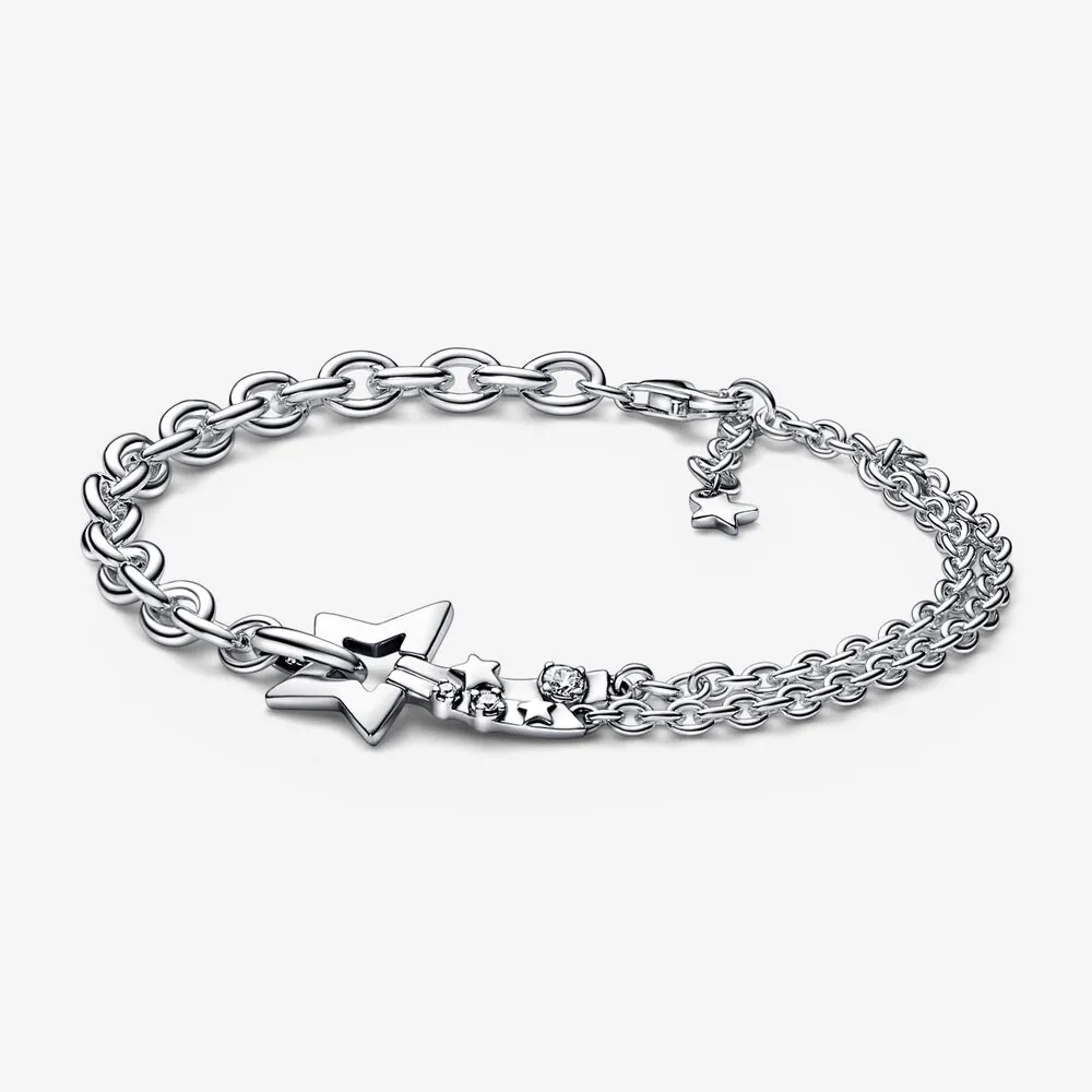 braccialetto a doppia catena pandora shooting star 592409c01