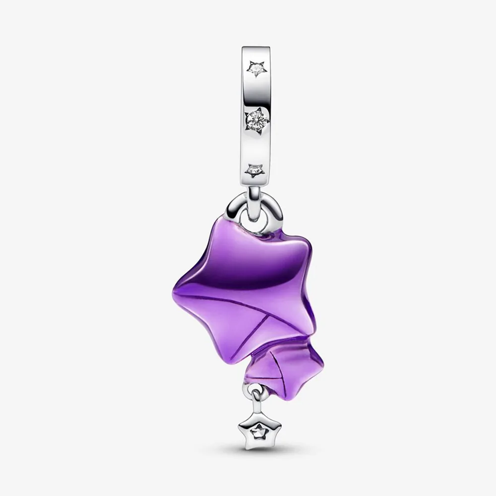 ciondolo pandora stella fortunata viola 792487c01