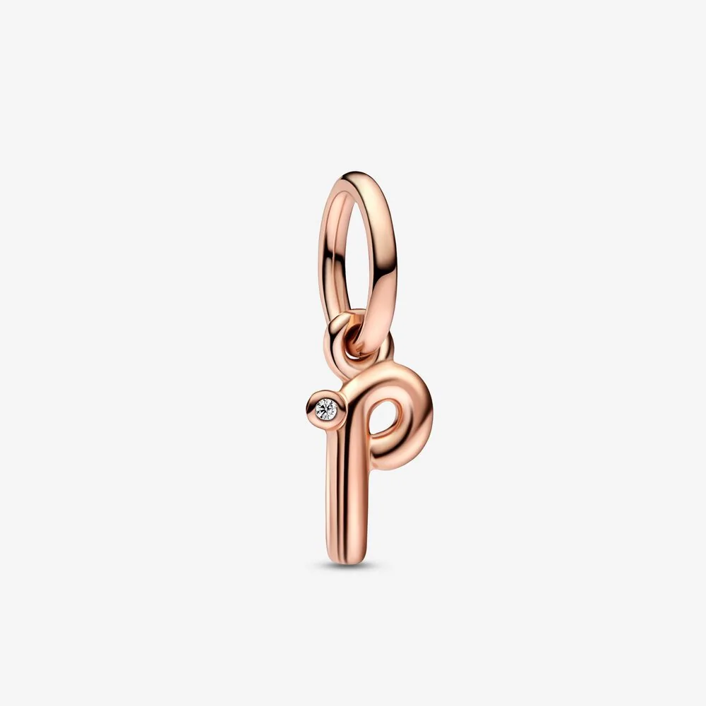 pandora lettera p ciondolo pendente alfabeto script 782461c01