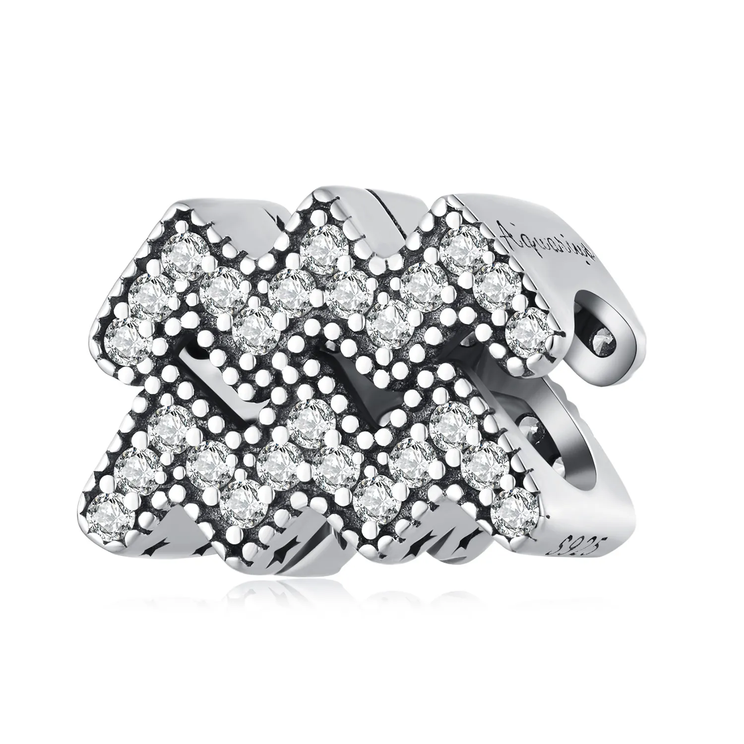 charm del segno zodiacale dellaquario di stile pandora scc2516 12