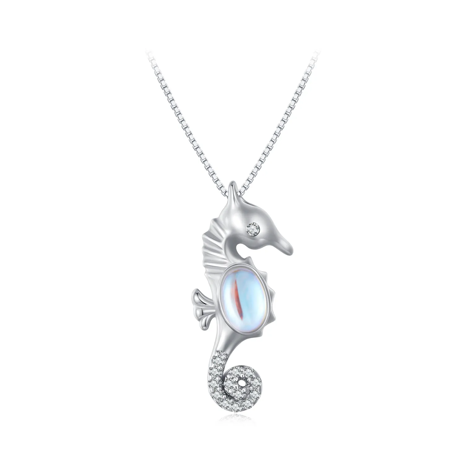 collana stile pandora con cavalluccio marino bsn332