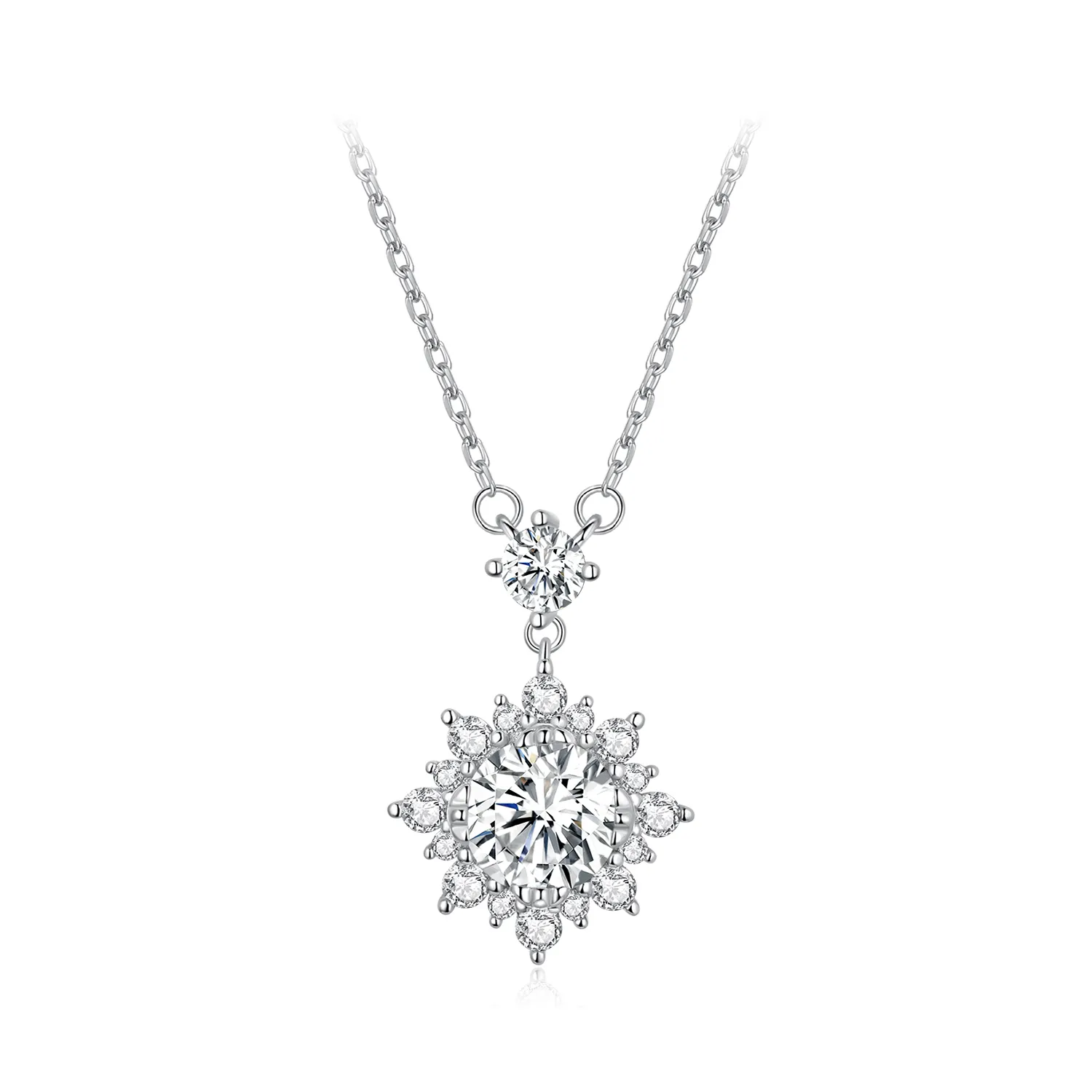 collana di stile pandora con diamanti msn017