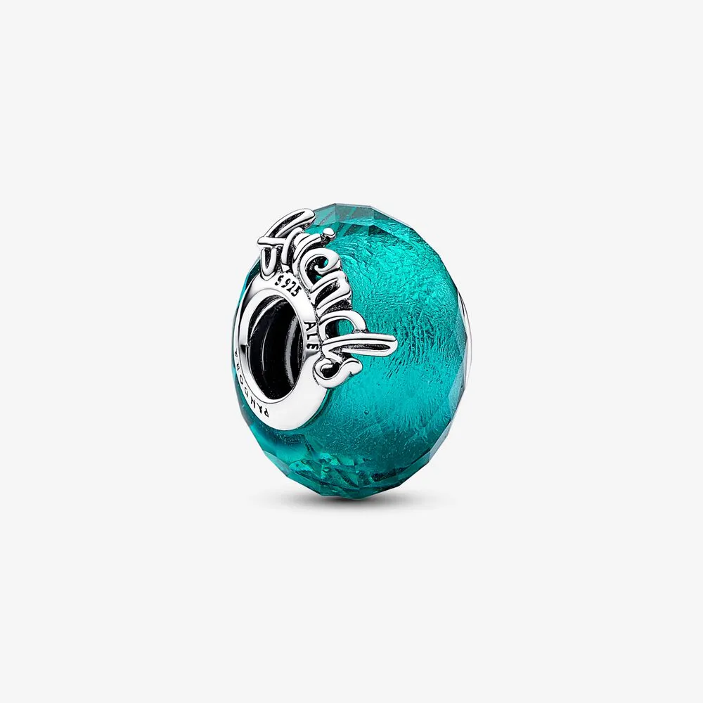 charm pandora in vetro di murano sfaccettato per lamicizia 792762c01