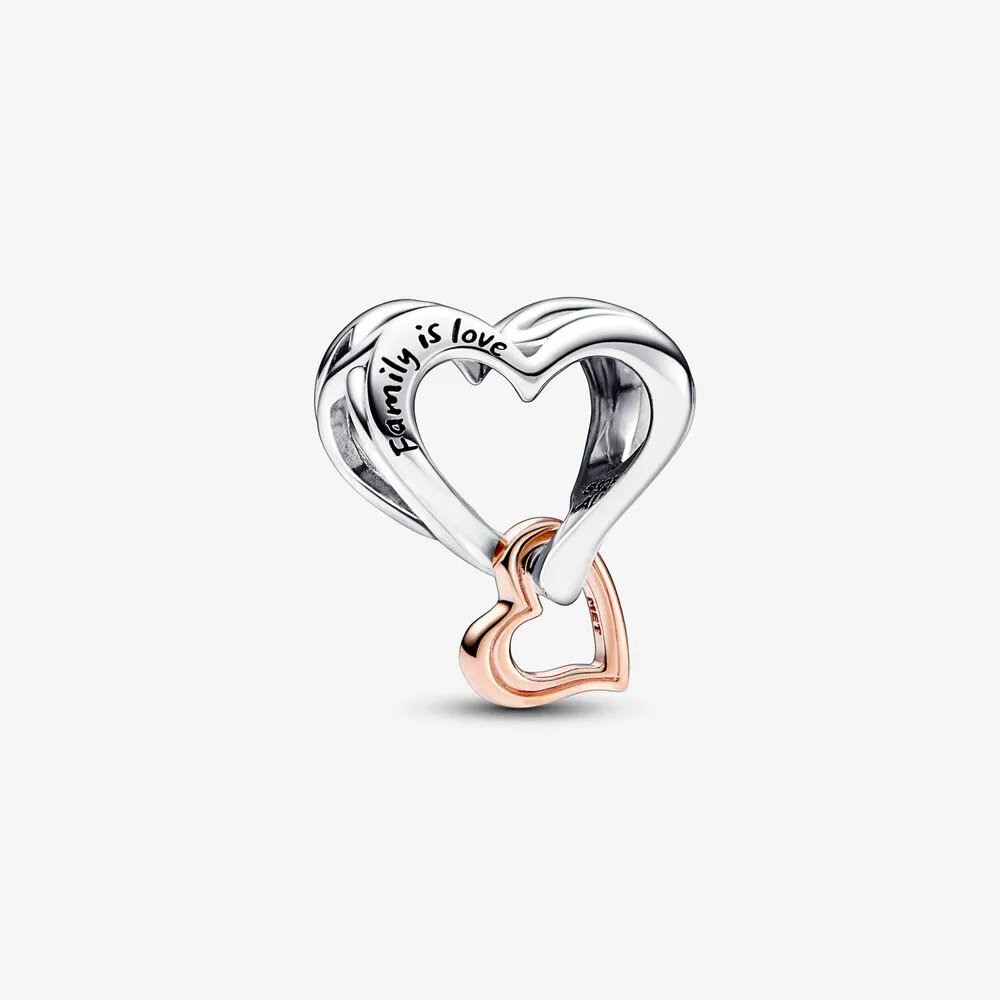 pandora ciondolo a cuore intrecciato bicolore infinity 782642c00