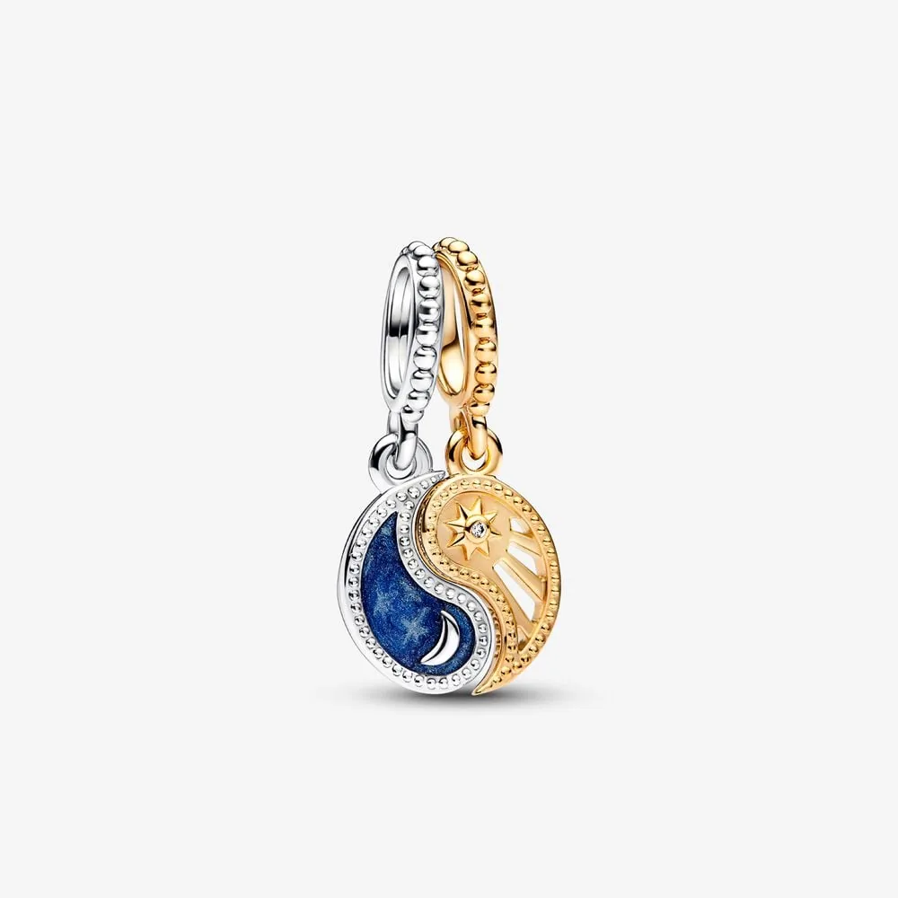 pandora ciondolo divisibile sun moon bicolore 762678c01