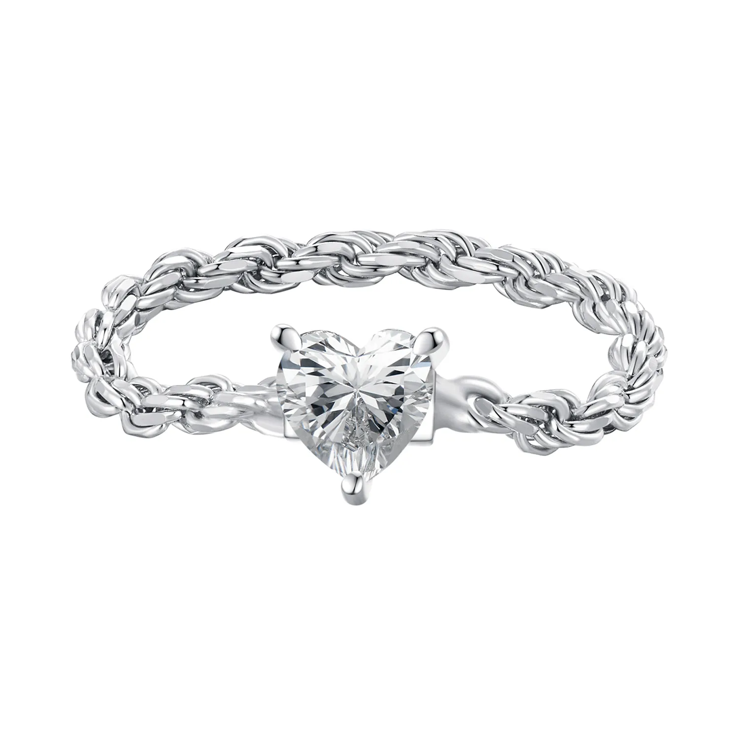 anello a catena a cuore di stile pandora bsr410