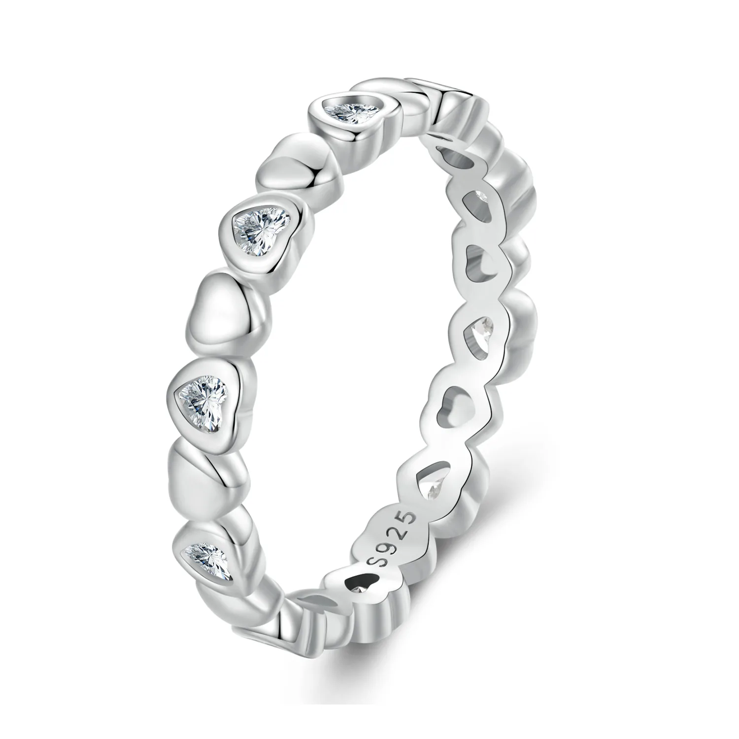 anello a forma di cuore stile pandora bsr421