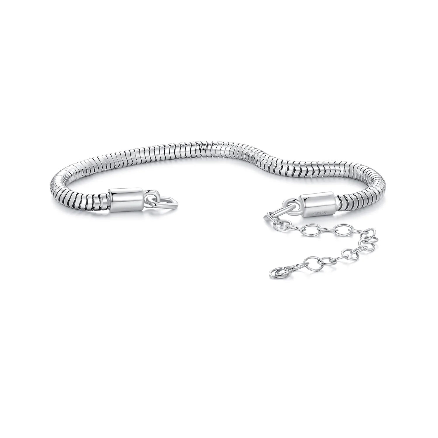 braccialetto a catena in stile pandora con catena a ossa di serpente bsb150