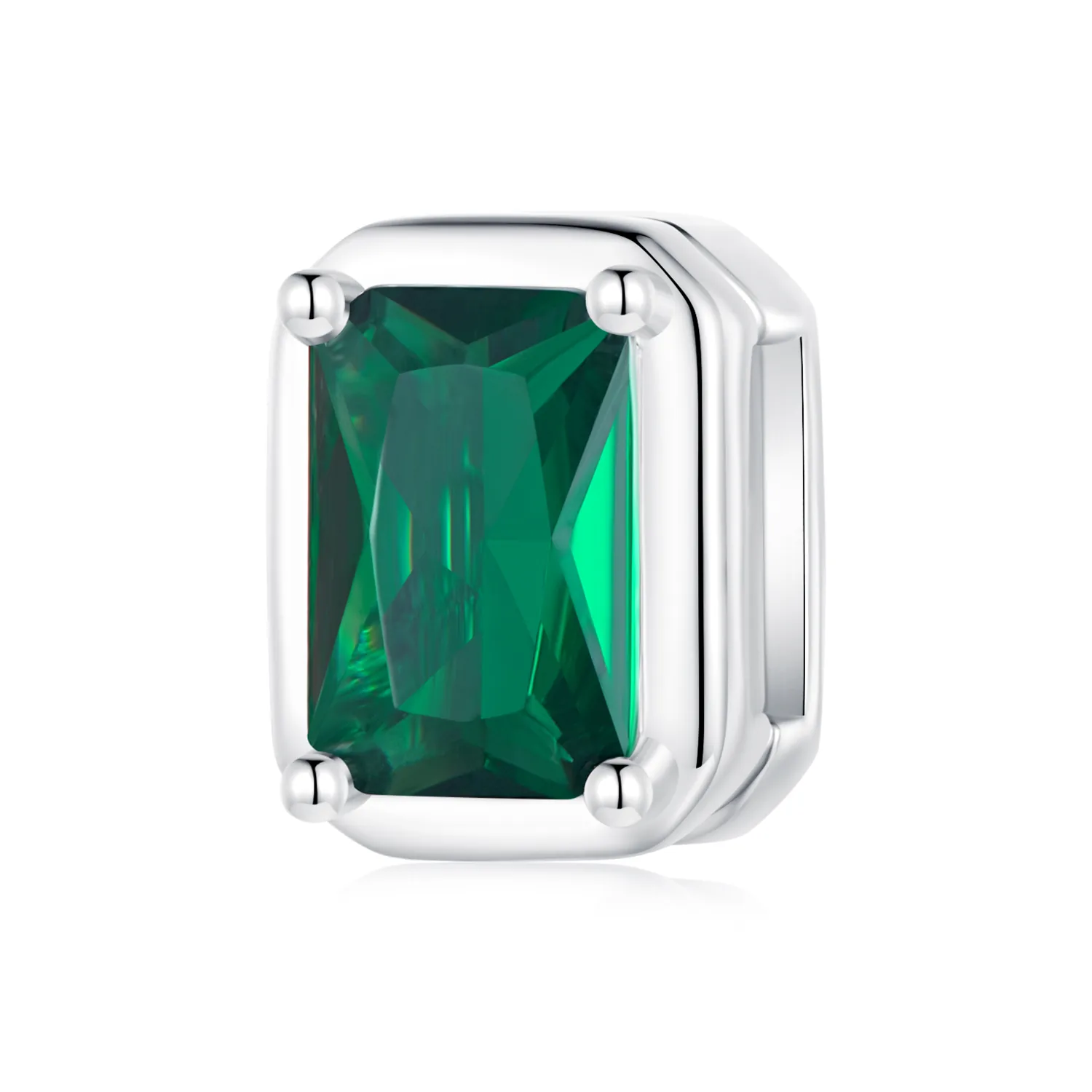 clip di stile pandora con smeraldo bsx005