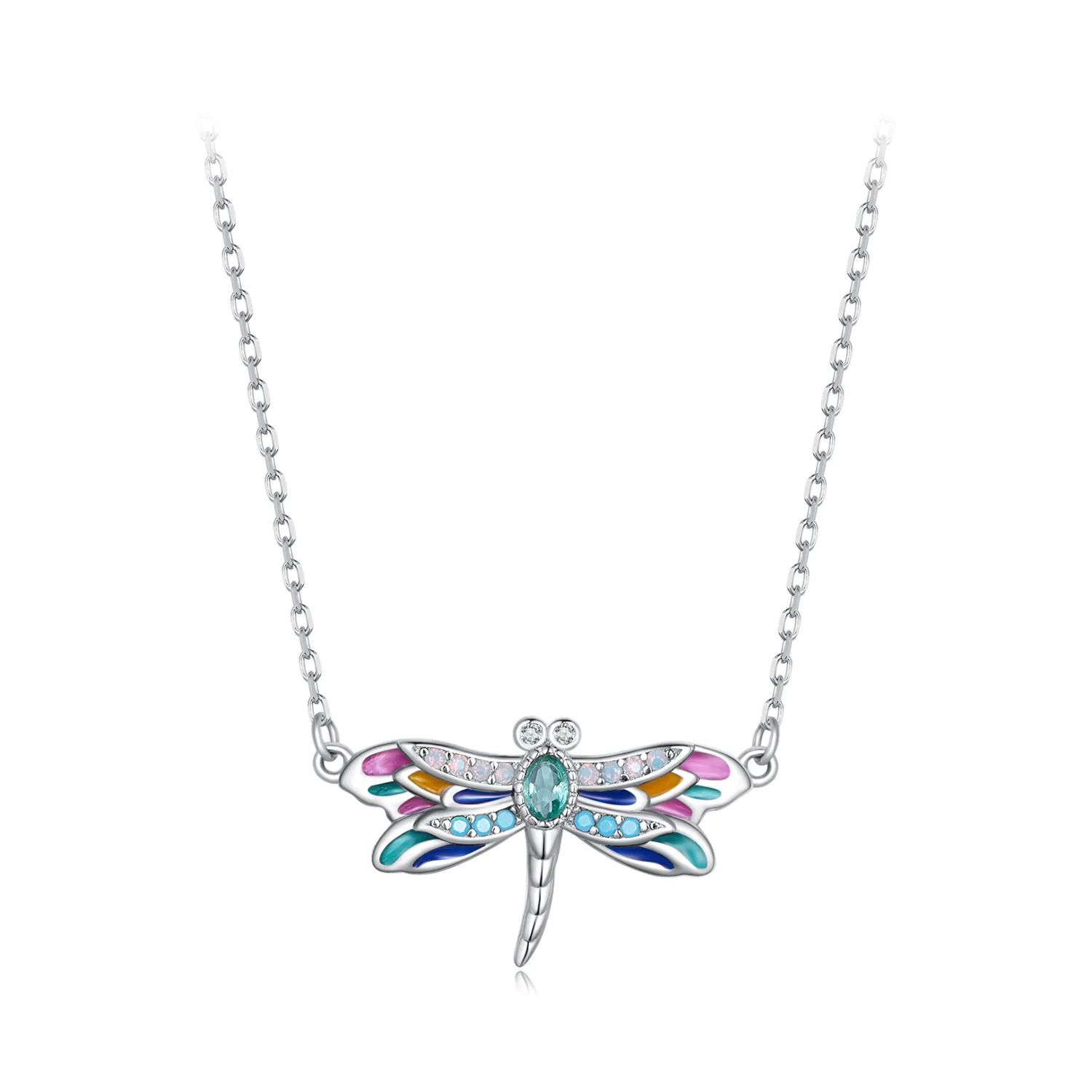 collana stile pandora con libellula bsn348