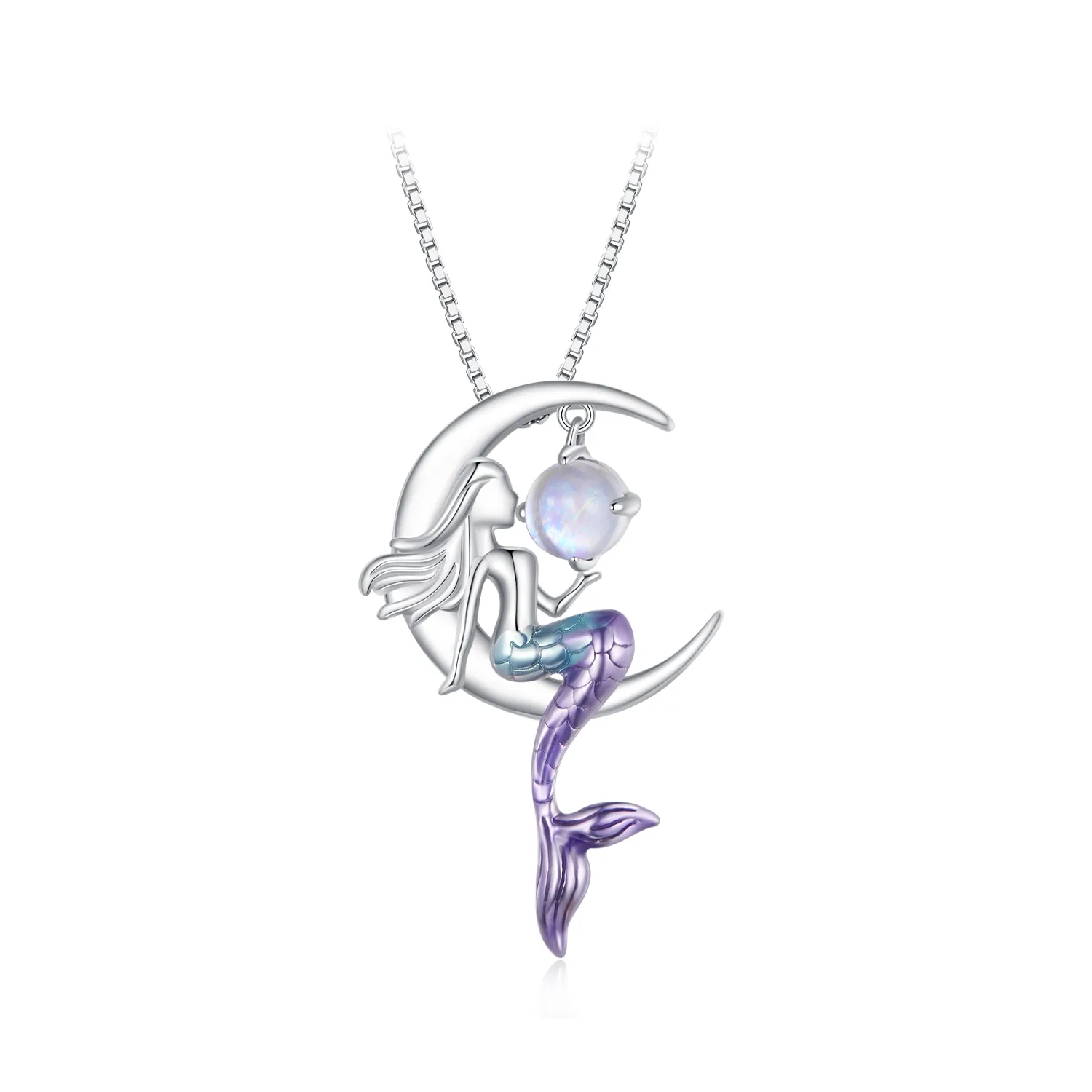 collana stile pandora con sirena bsn338